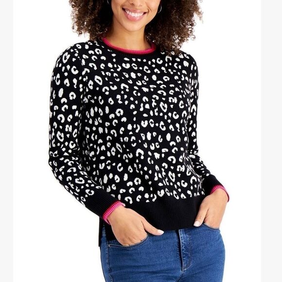 CHARTER CLUB Leopard Print Sweater - Picture 3 of 6
